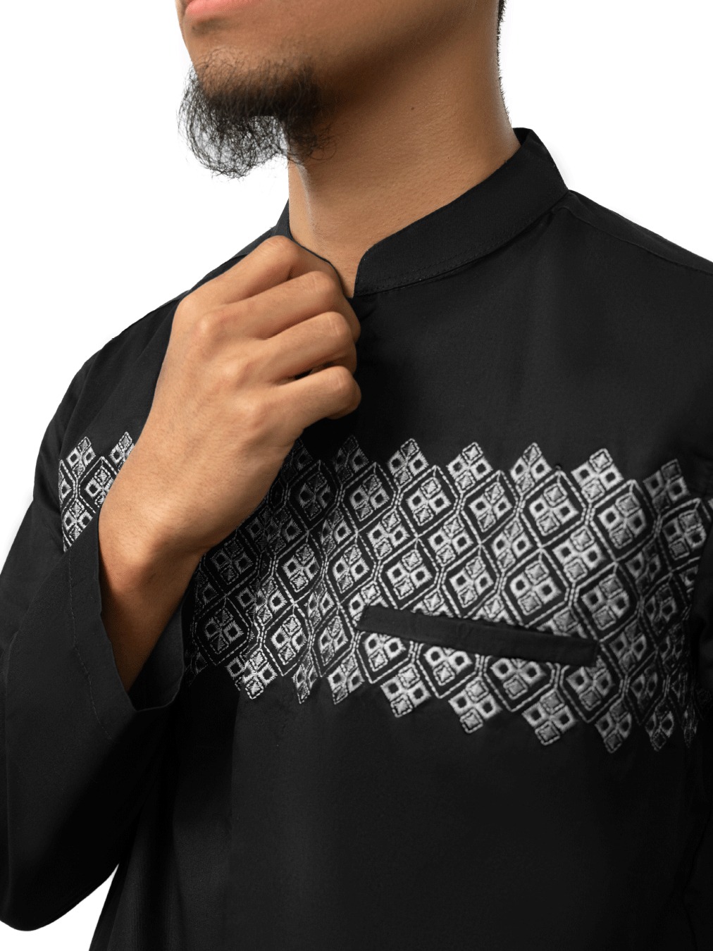 Broodis Kemeja Pria Koko Panjang Alba Dark Tones