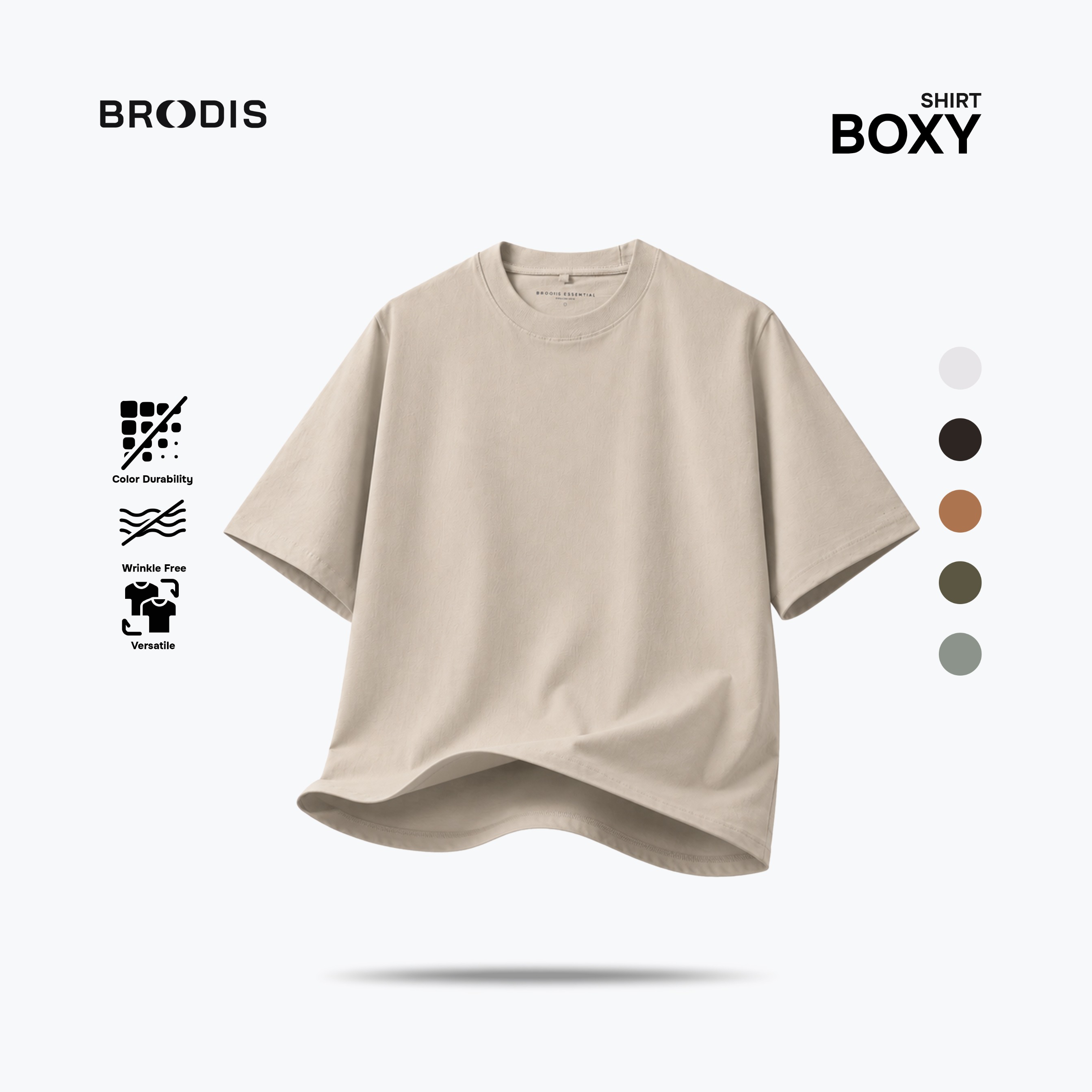 Boxy T-shirt TS Earth Tones