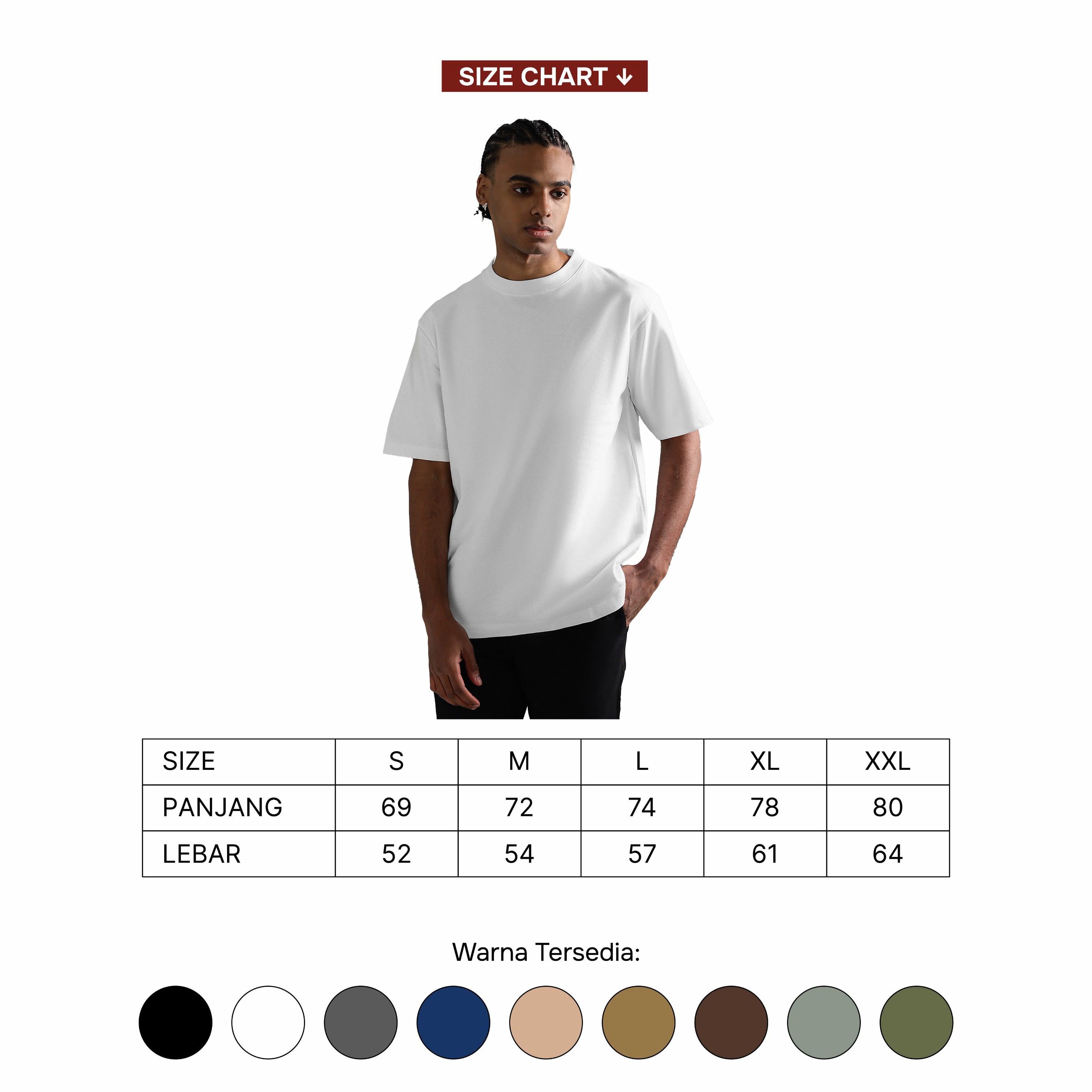 Boxy T-shirt TS Dark Tones