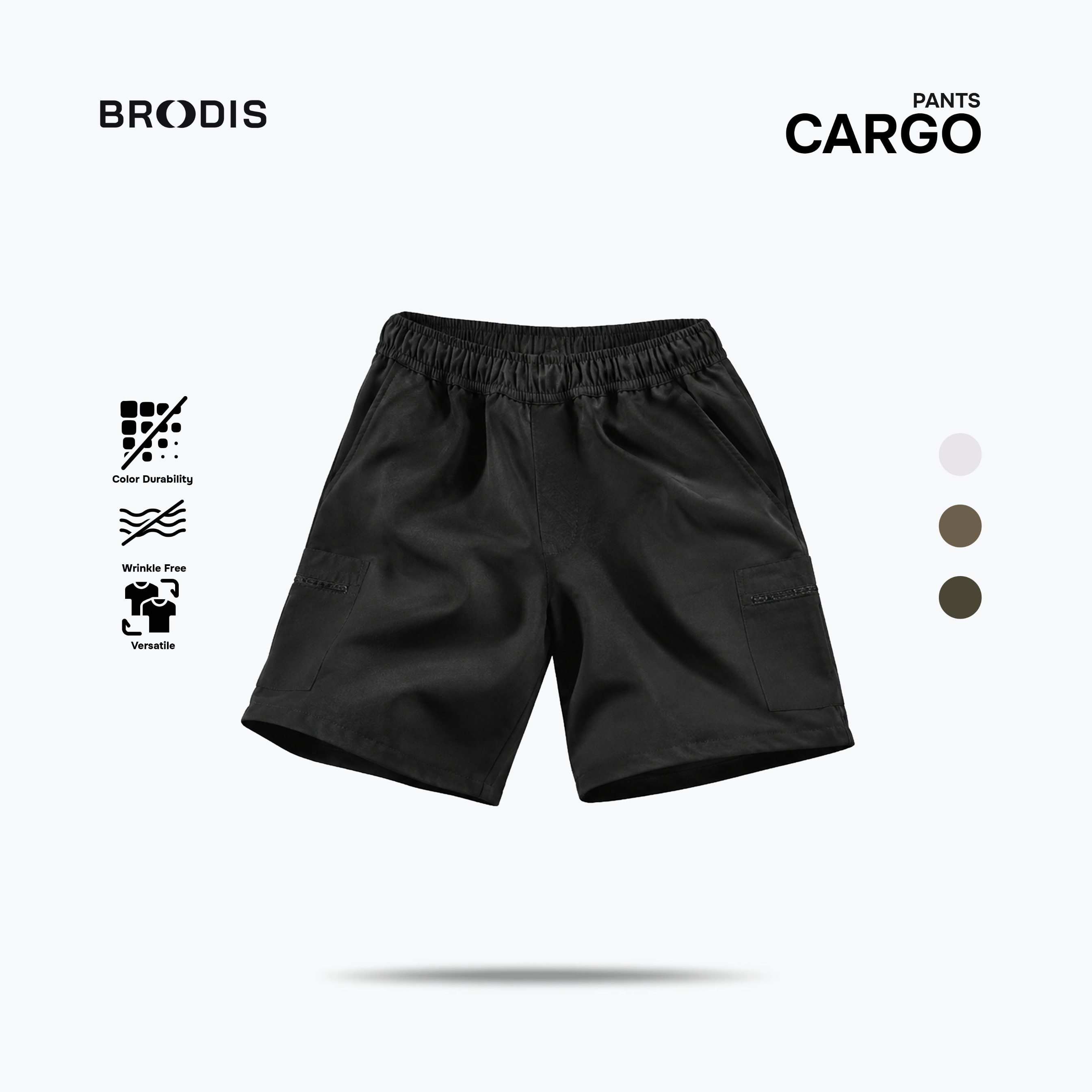 Everdry Cargo Pants Short Dark Tones