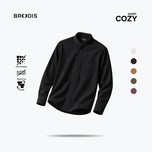Cozy Shanghai Shirt LS Dark Tones