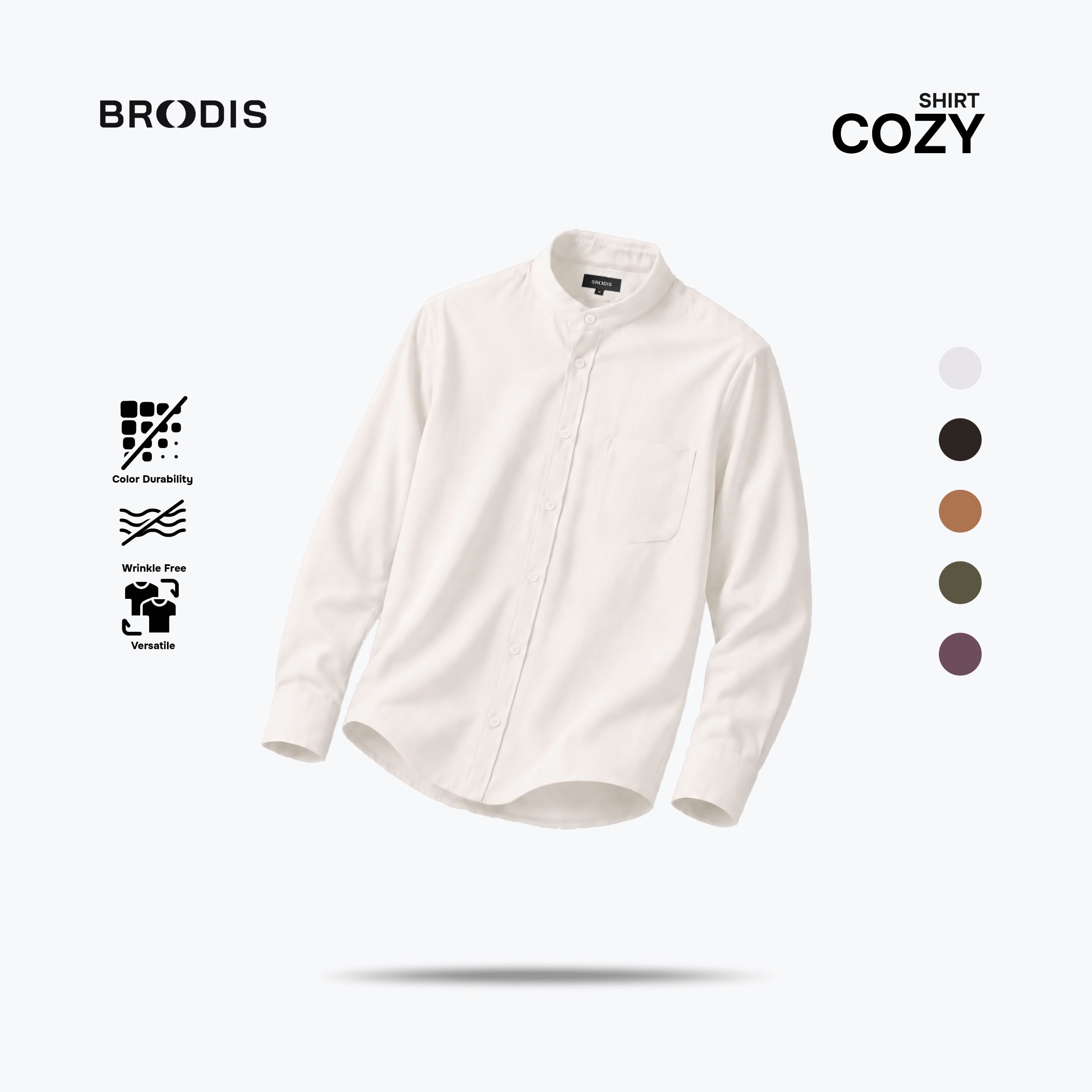 Cozy Shanghai Shirt LS Earth Tones