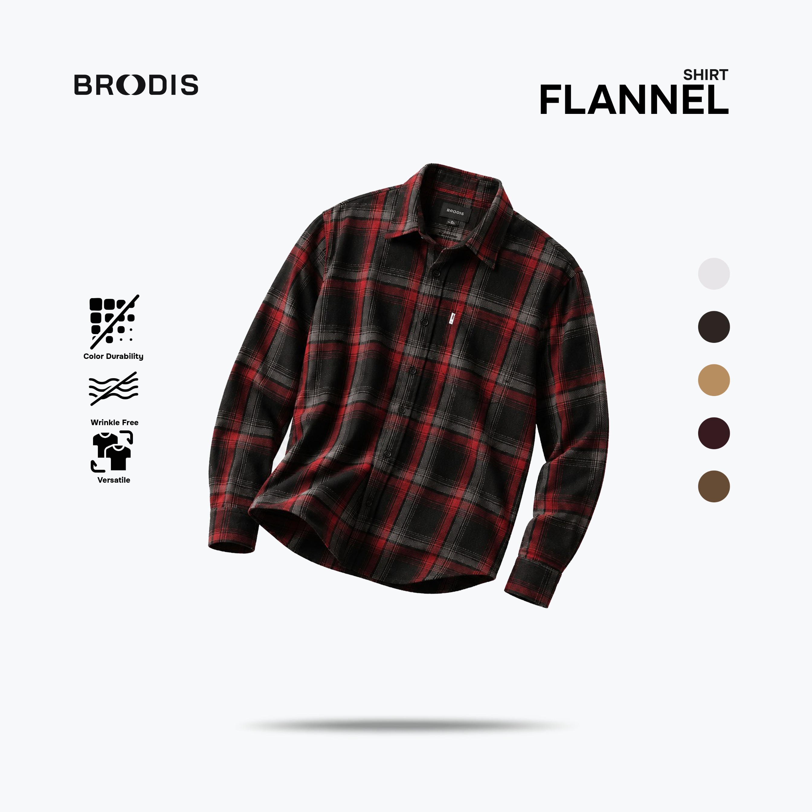 Flannel shirt LS Dark Tones series