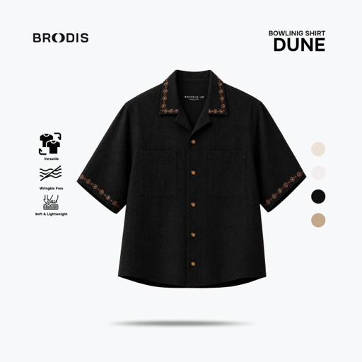 Dune Bowling Shirt SS Dark Tones