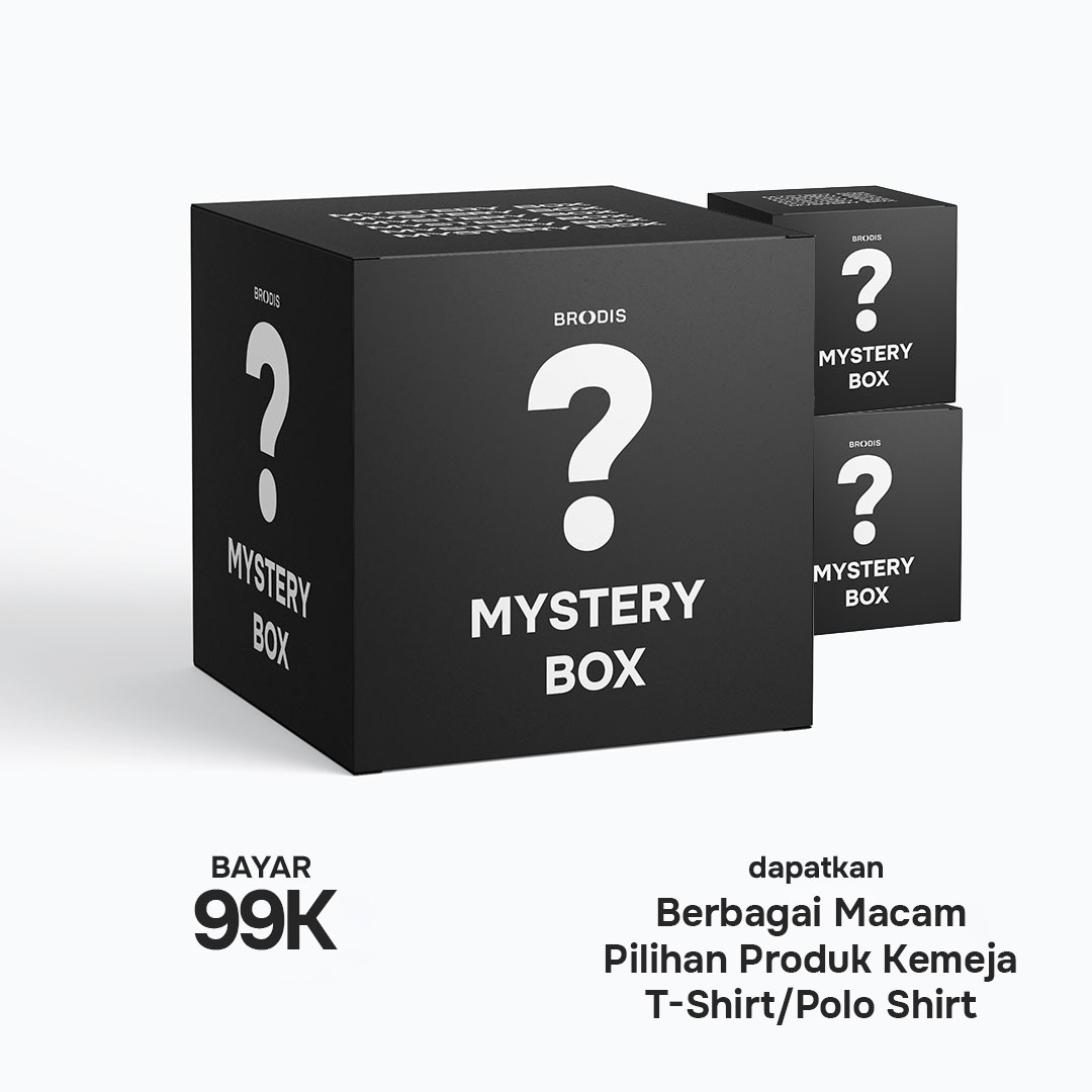 Mystery Box Pakaian Pria Broodis – ALL Produk - Polo Shirt/Tshirt/Kemeja/Flannel