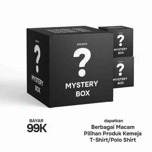 Mystery Box Pakaian Pria Broodis – ALL Produk - Polo Shirt/Tshirt/Kemeja/Flannel