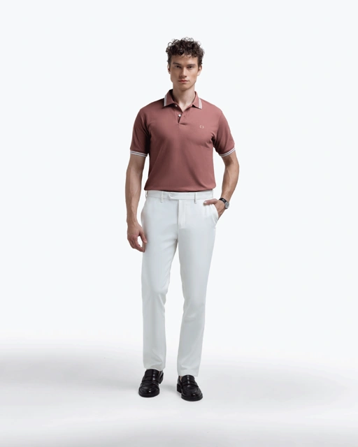 Simply - Regular Fit Stripe Collar Polo Shirt