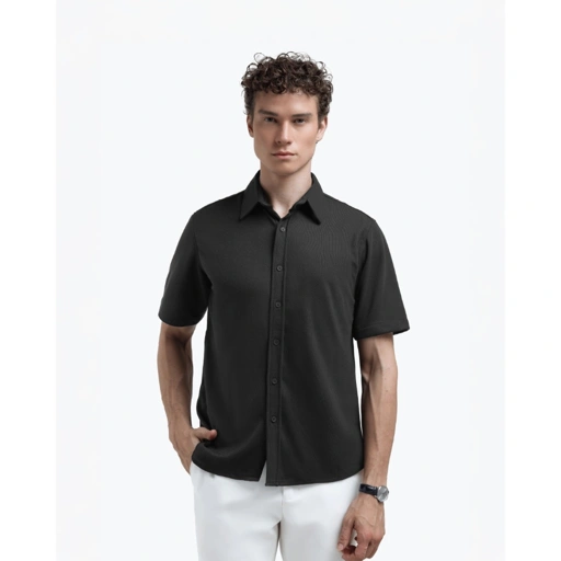 Broodis Kemeja Pria Pique PLAINLY Short Sleeve Lengan Pendek All Varian