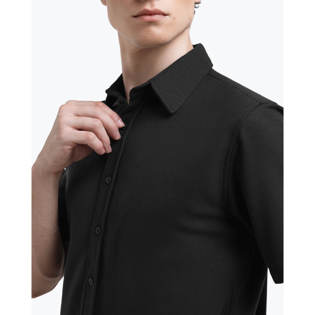 Broodis Kemeja Pria Pique PLAINLY Short Sleeve Lengan Pendek All Varian