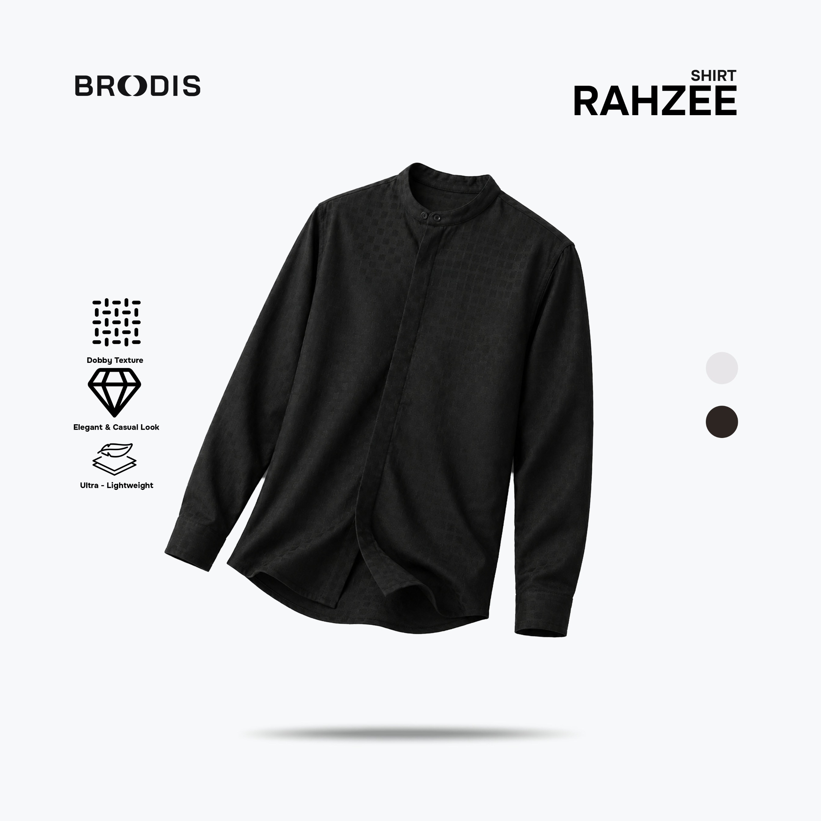 Rashid Shanghai shirt LS Dark Tones