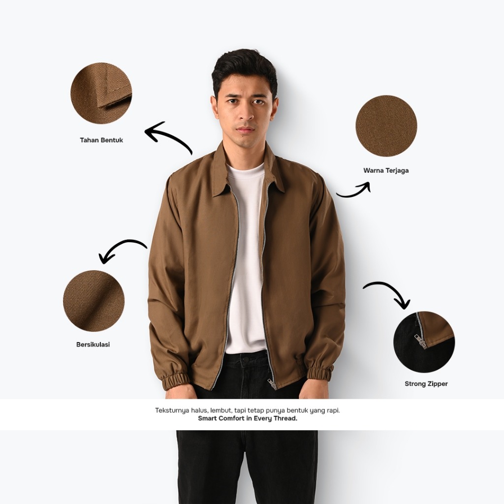Urban Zipper Jacket Twill Air Series Dark Tones