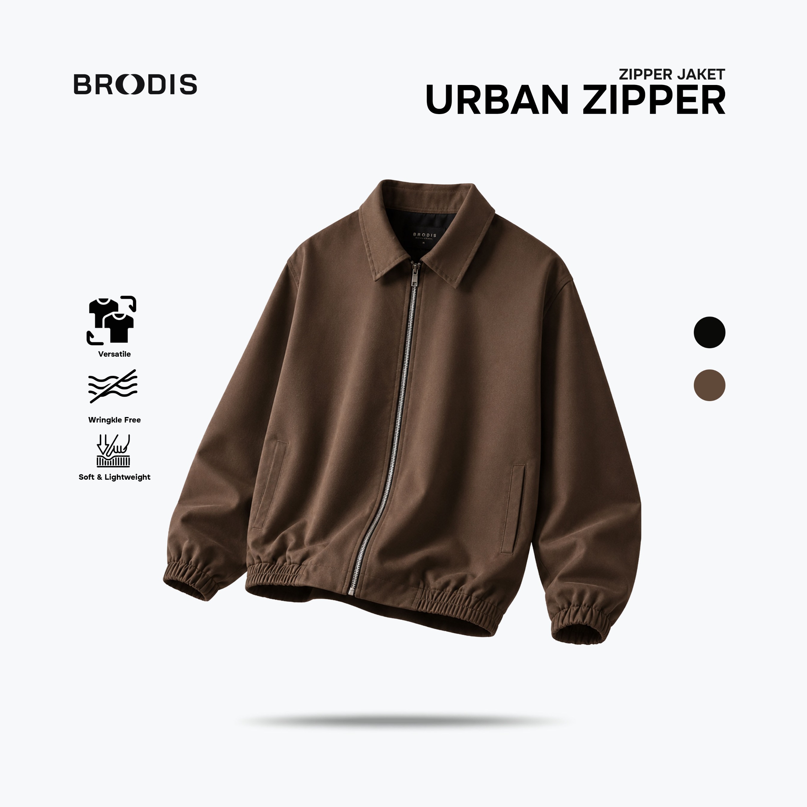 Urban Zipper Jacket Twill Air Series Dark Tones