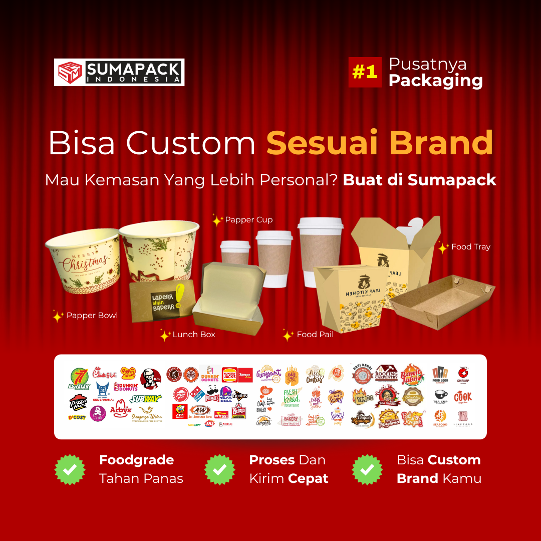 Paper Bowl Bowl 800ml Motif Bulan Satuan
