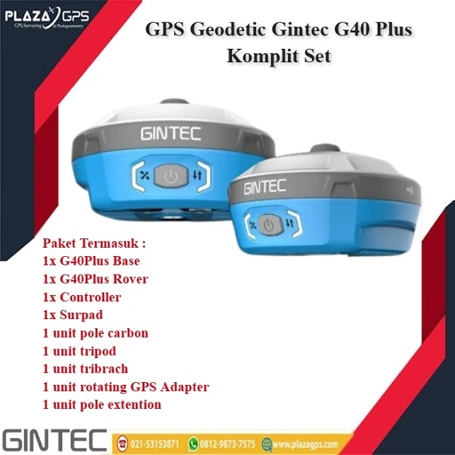 Image of GPS GEODETIK GINTEC G40 PLUS KOMPLIT SET
