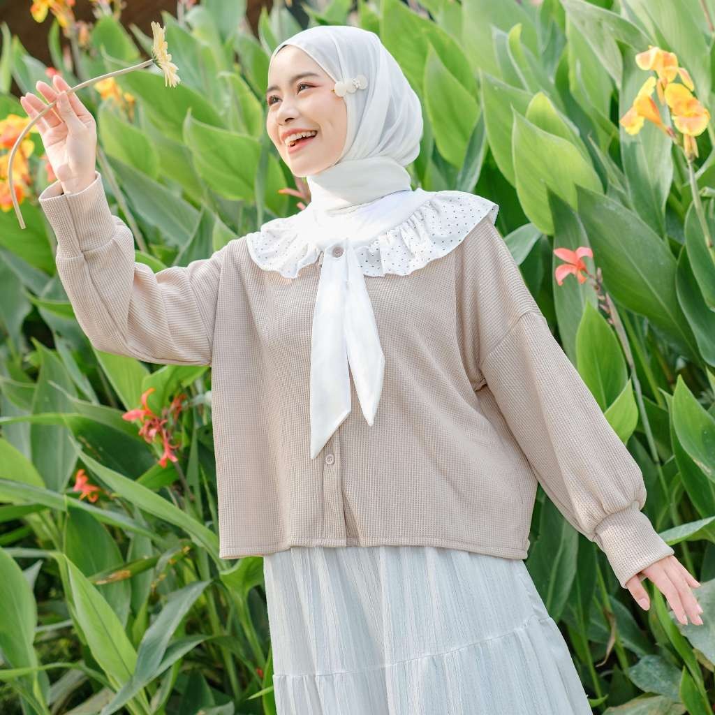 Mybamus Kyuti Coquette Tops – Atasan Wanita Korea – Outer Pita – Coquette Style