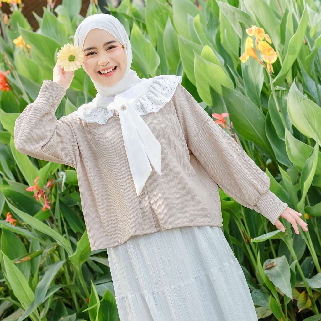 Mybamus Kyuti Coquette Tops – Atasan Wanita Korea – Outer Pita – Coquette Style