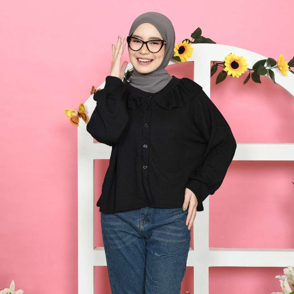 Mybamus Kyuti Coquette Tops – Atasan Wanita Korea – Outer Pita – Coquette Style