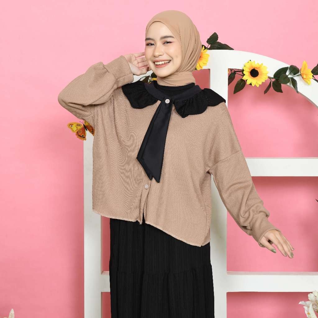 Mybamus Kyuti Coquette Tops – Atasan Wanita Korea – Outer Pita – Coquette Style