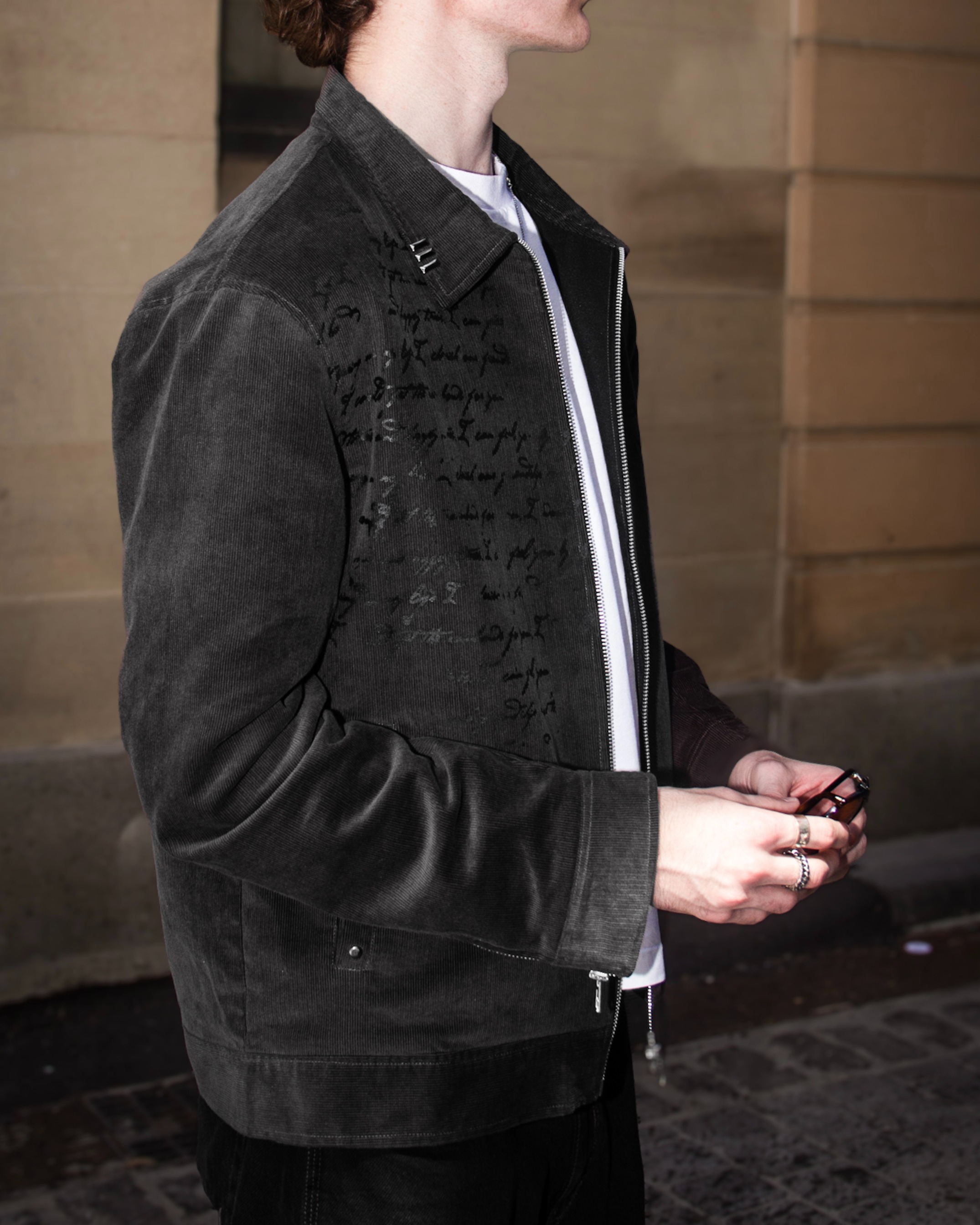 'Poetry' Jacket (Gray)