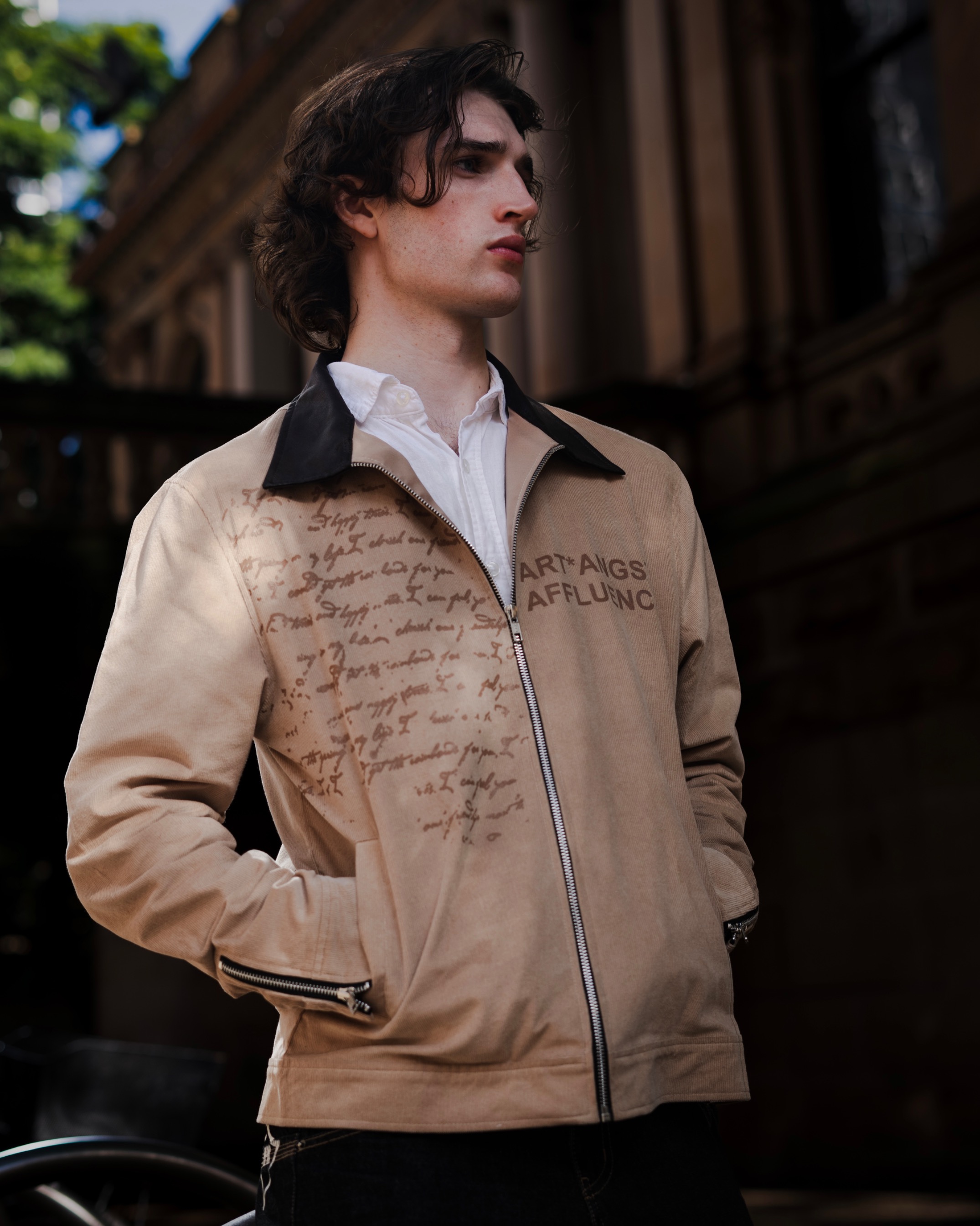 'Poetry' Jacket (Beige)