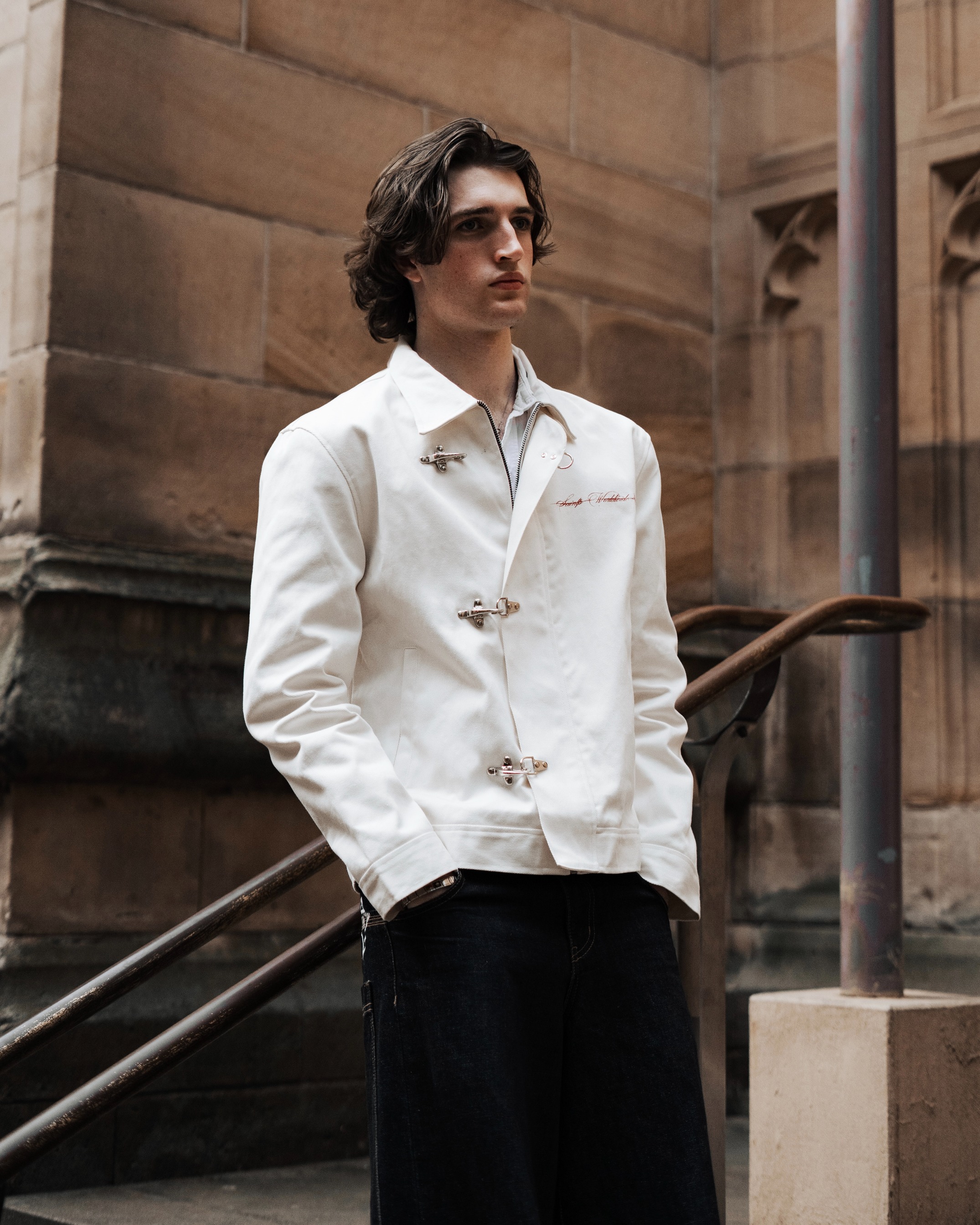 Fireman Clasp Jacket (White)