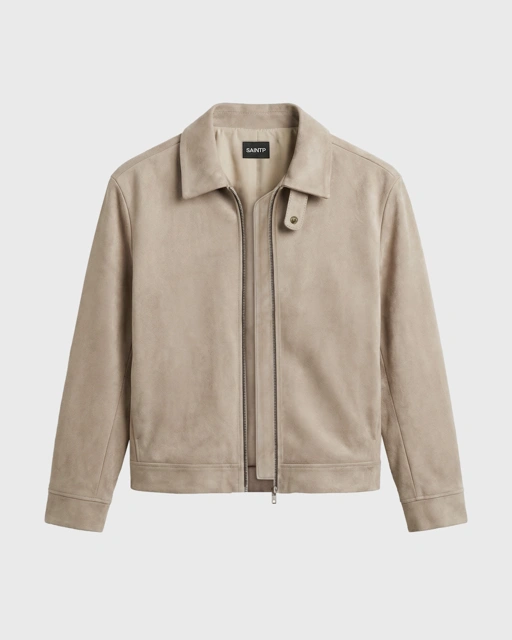 Image of Beige Suede Jacket
