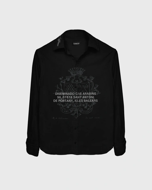 Image of Collared T-Shirt (Black)