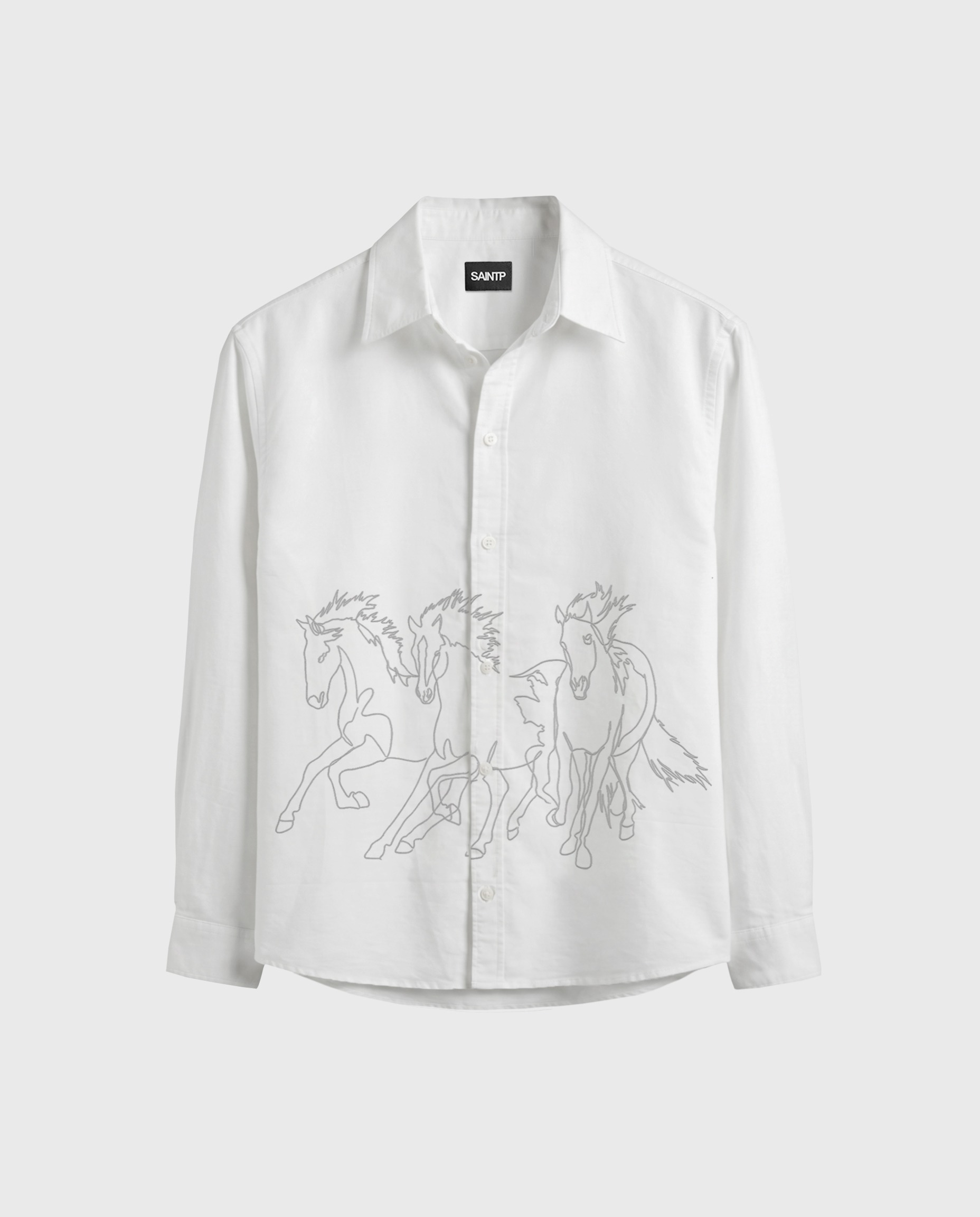 Embroidered Collared T-Shirt
