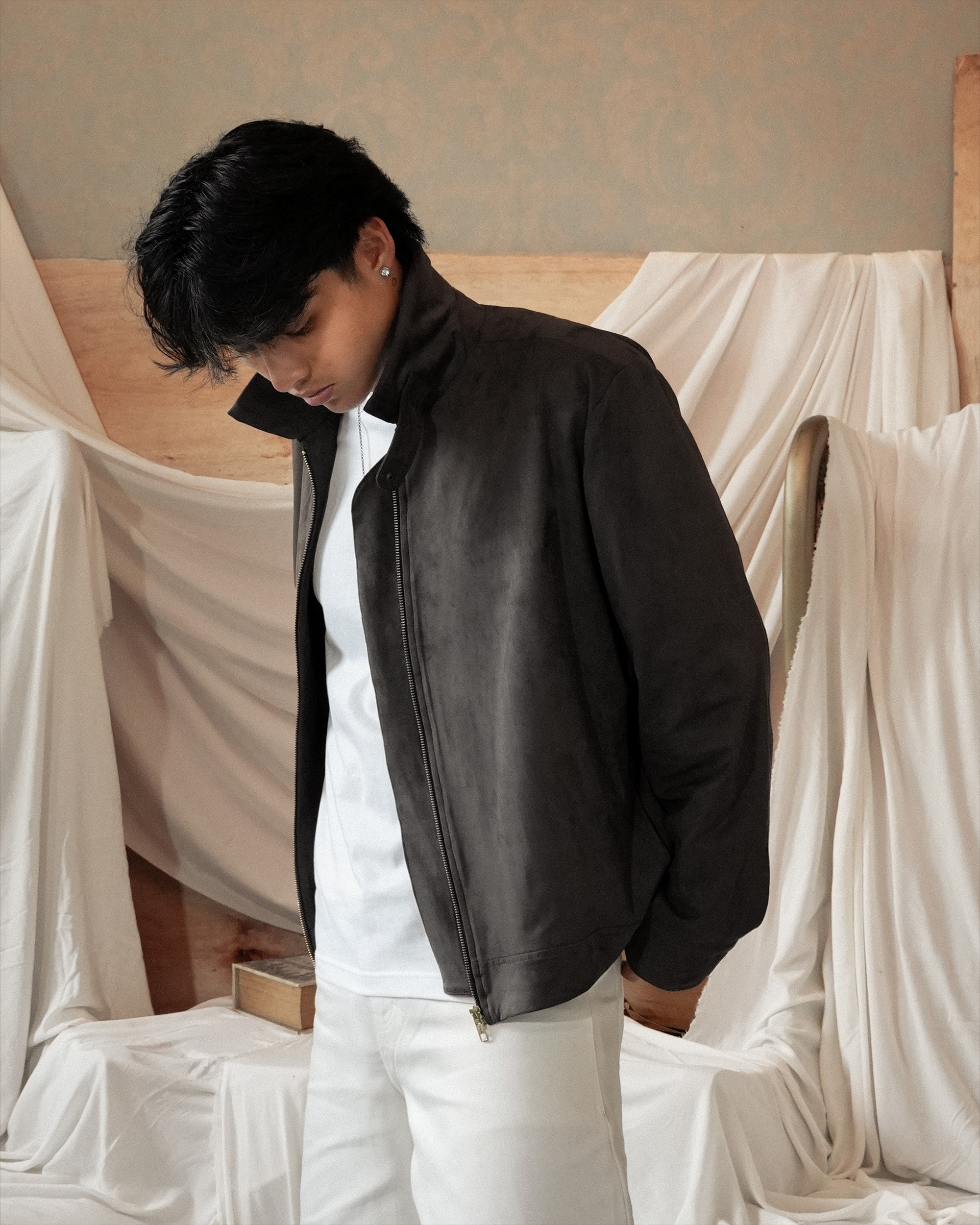 Ash Brown Suede Jacket