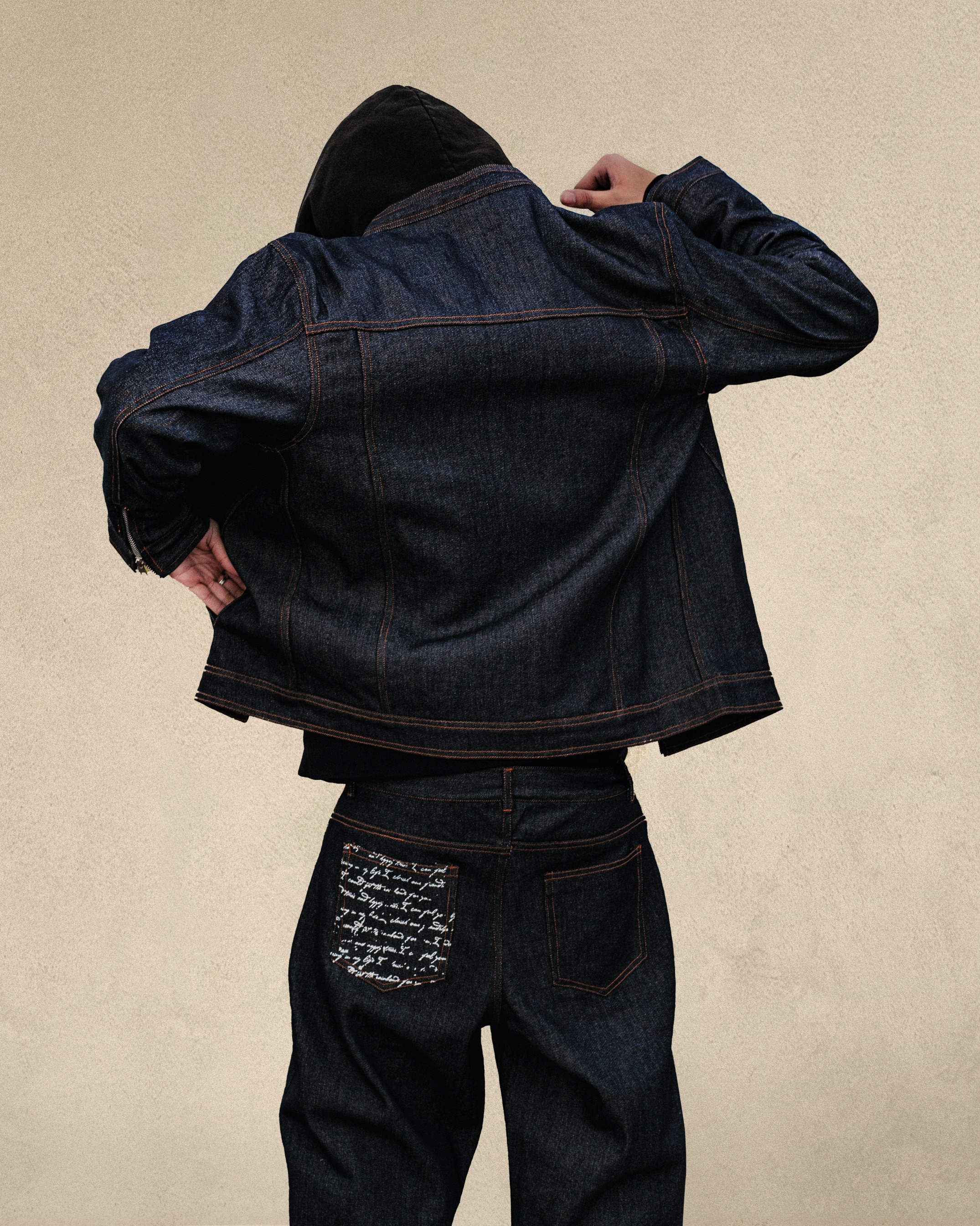 Raw Denim Jacket (Navy)