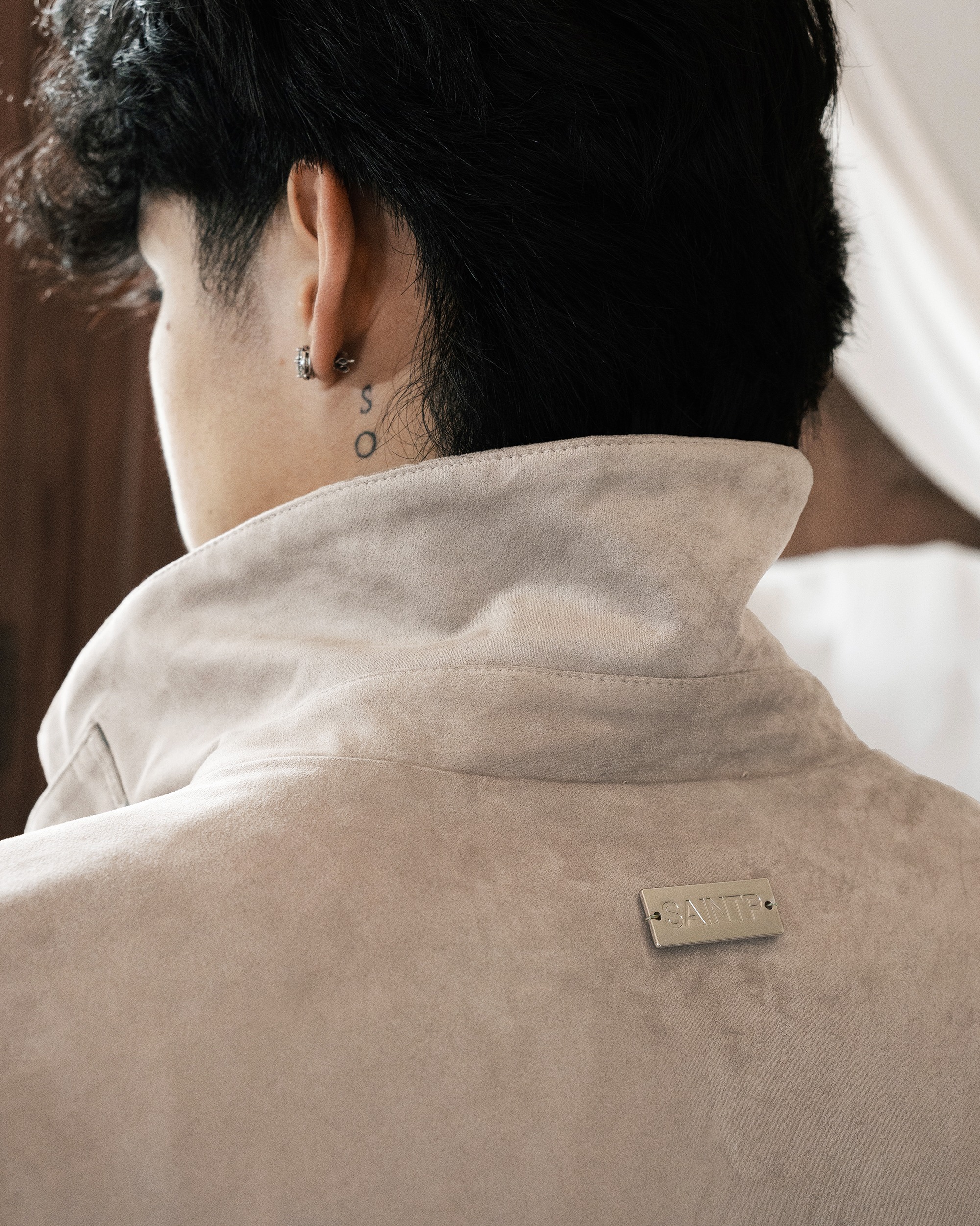 Beige Suede Jacket 