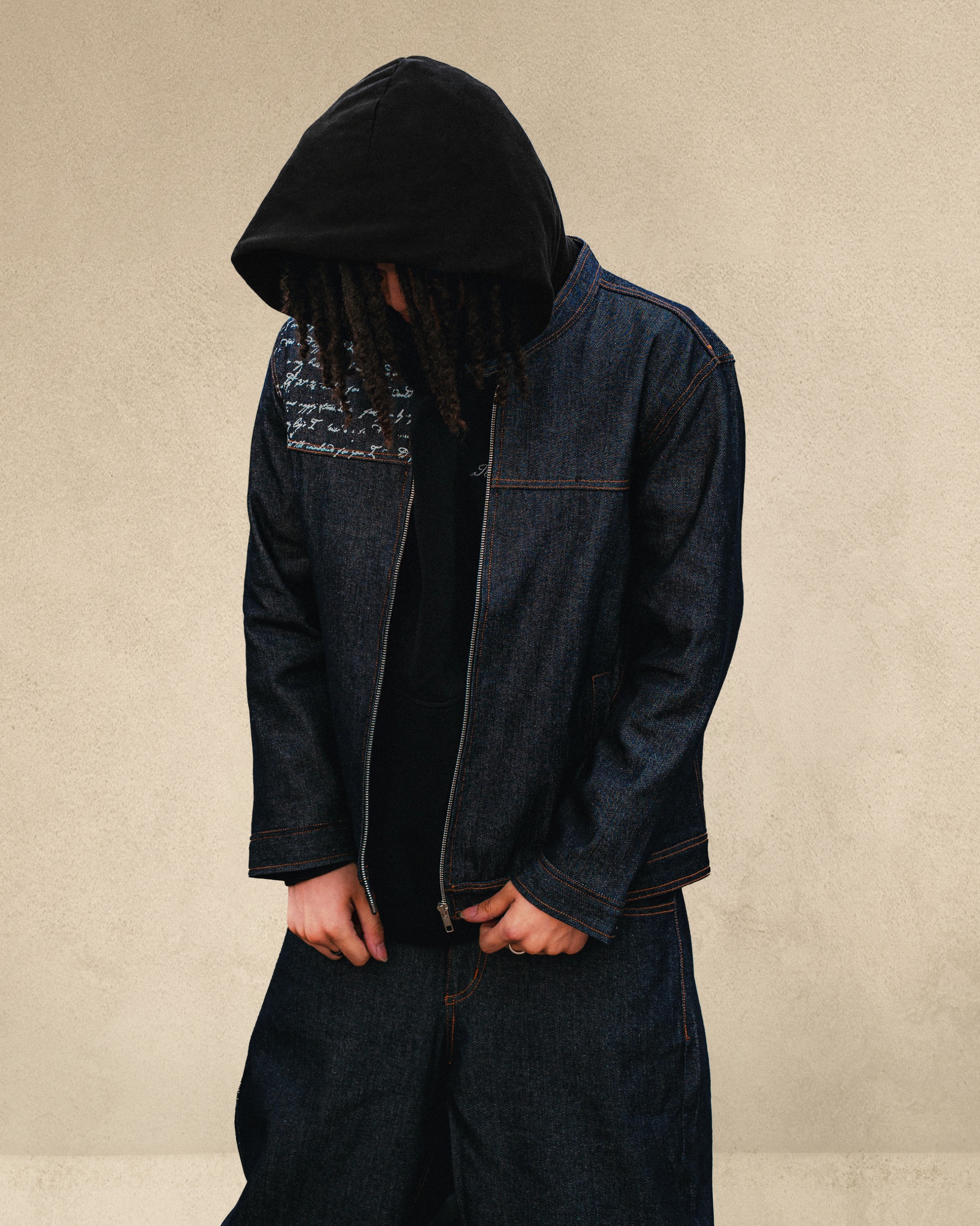 Raw Denim Jacket (Navy)
