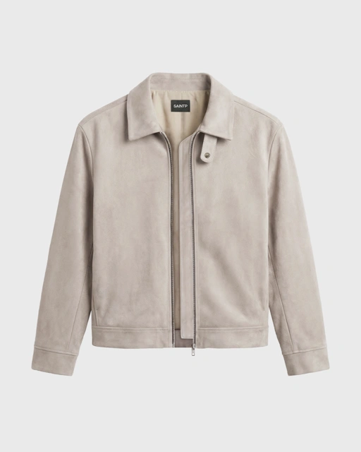 Beige Suede Jacket 