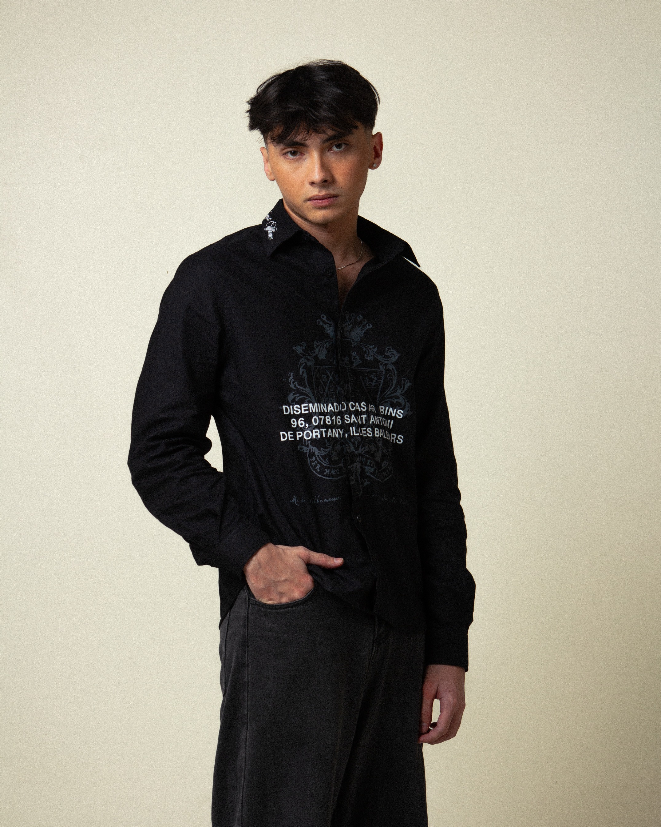 Collared T-Shirt (Black)