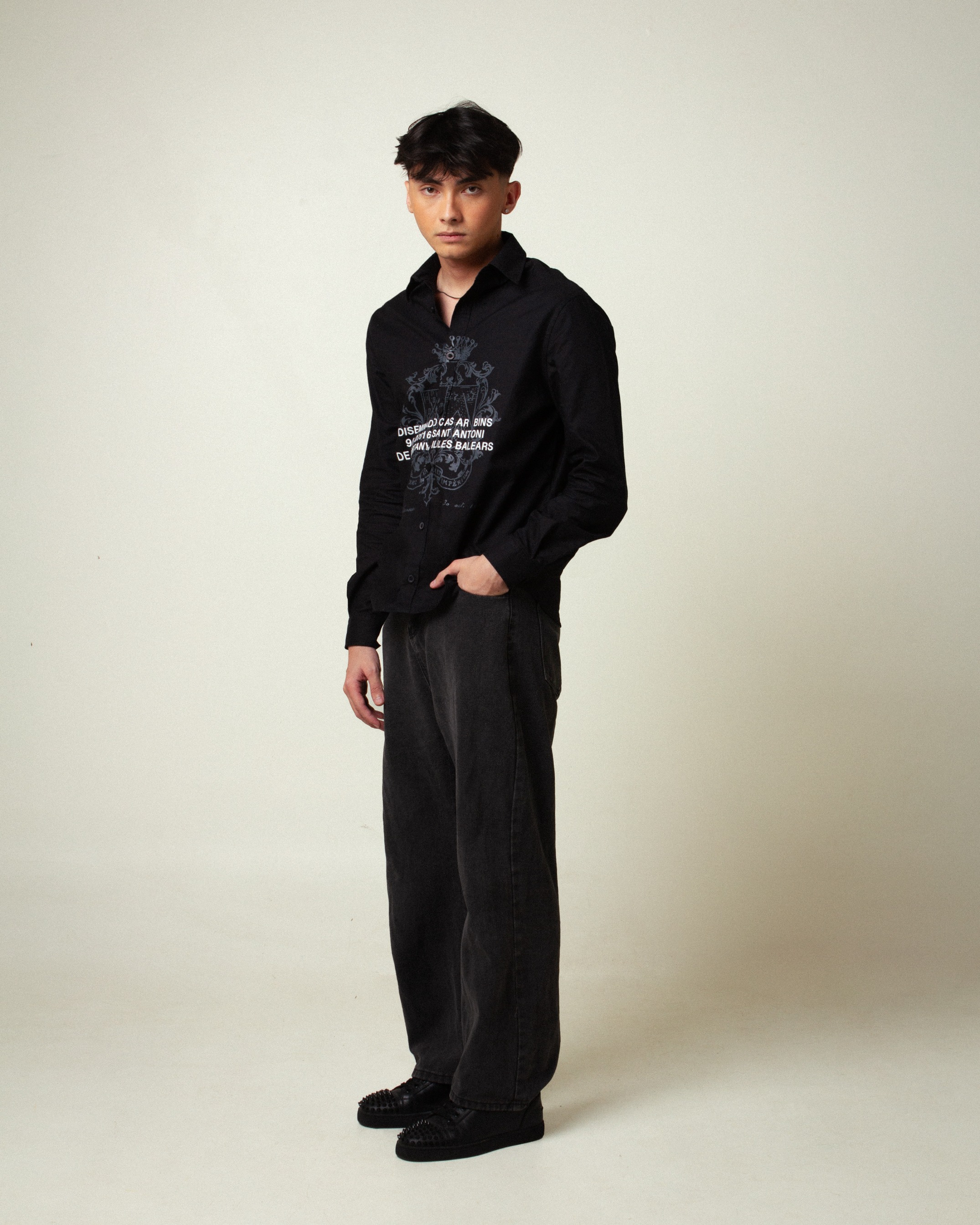Collared T-Shirt (Black)