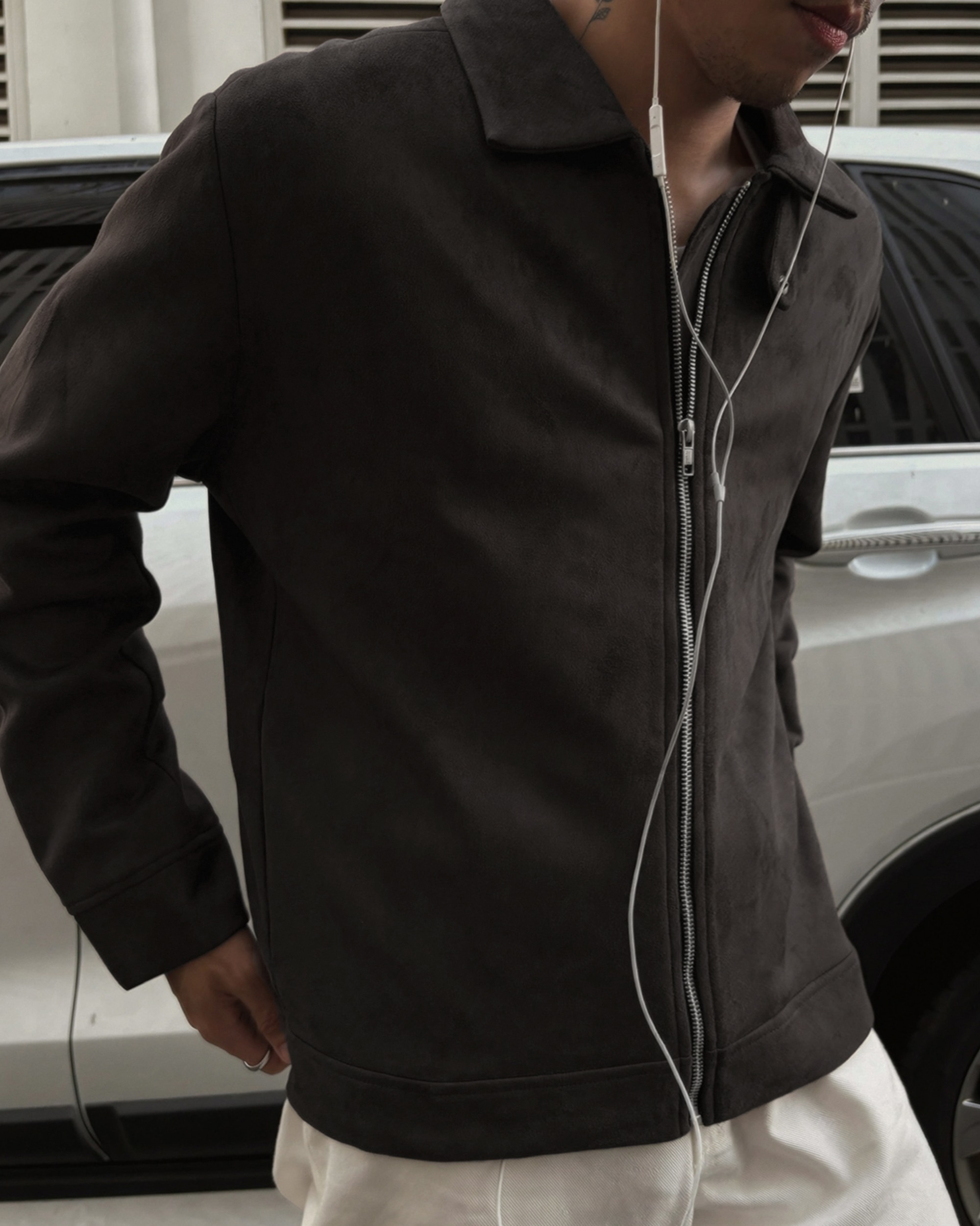 Ash Brown Suede Jacket