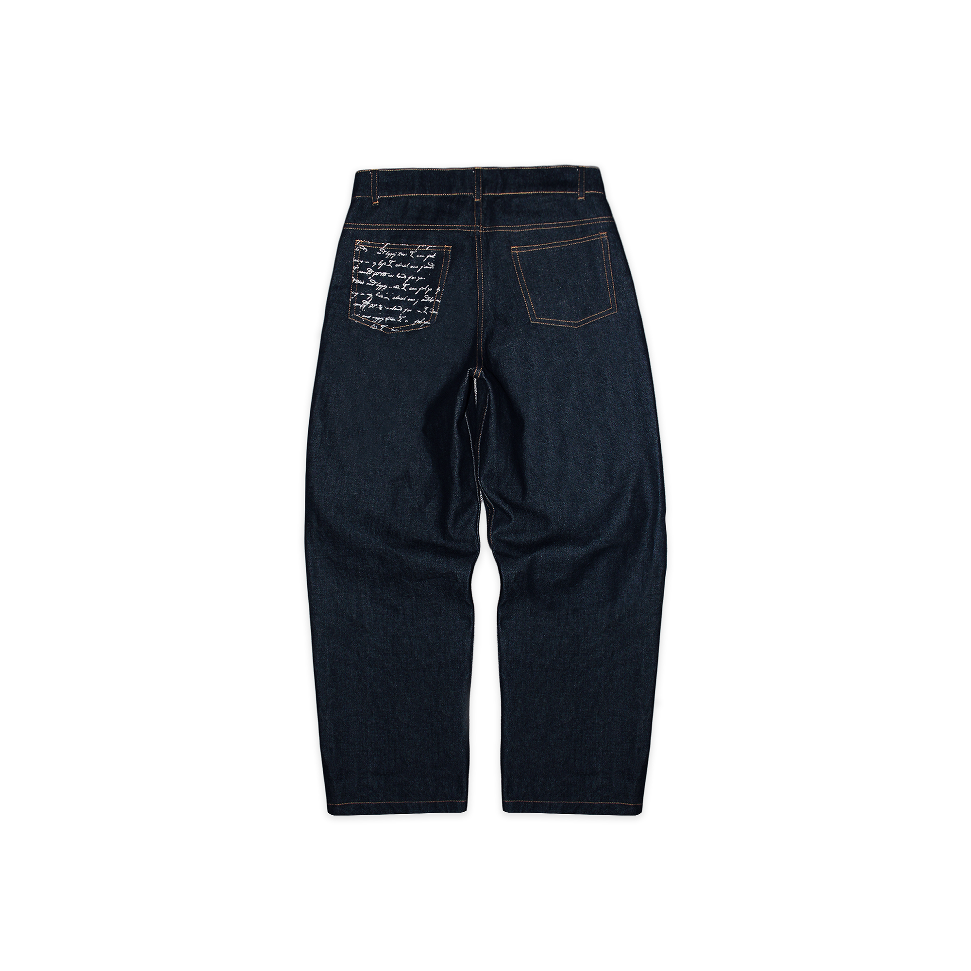 Raw Denim Jeans (Navy)