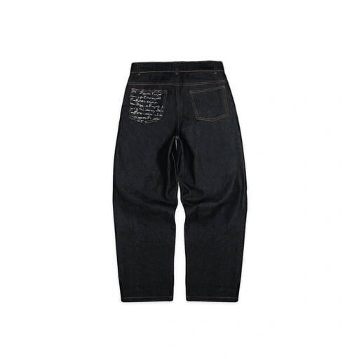 Image of SAINTP Raw Denim Jeans (Black)
