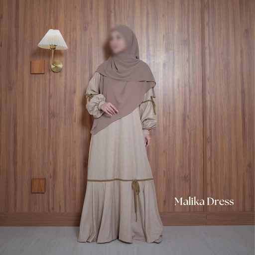 Image of Malika Dress Golden Brown