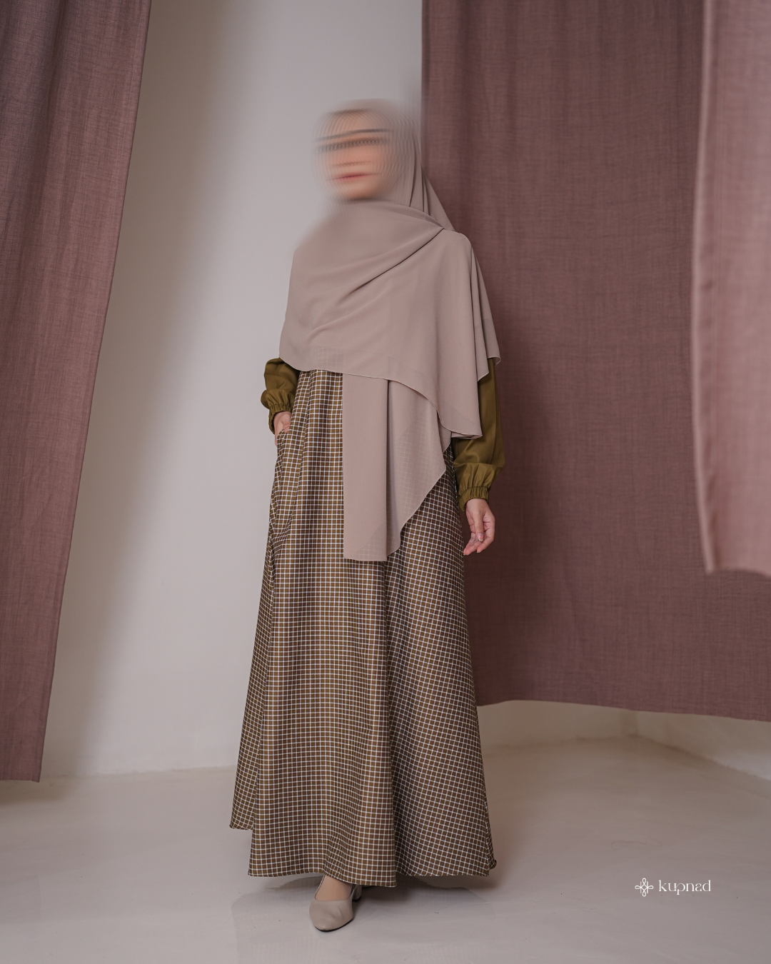 Haslinda Dress Olive