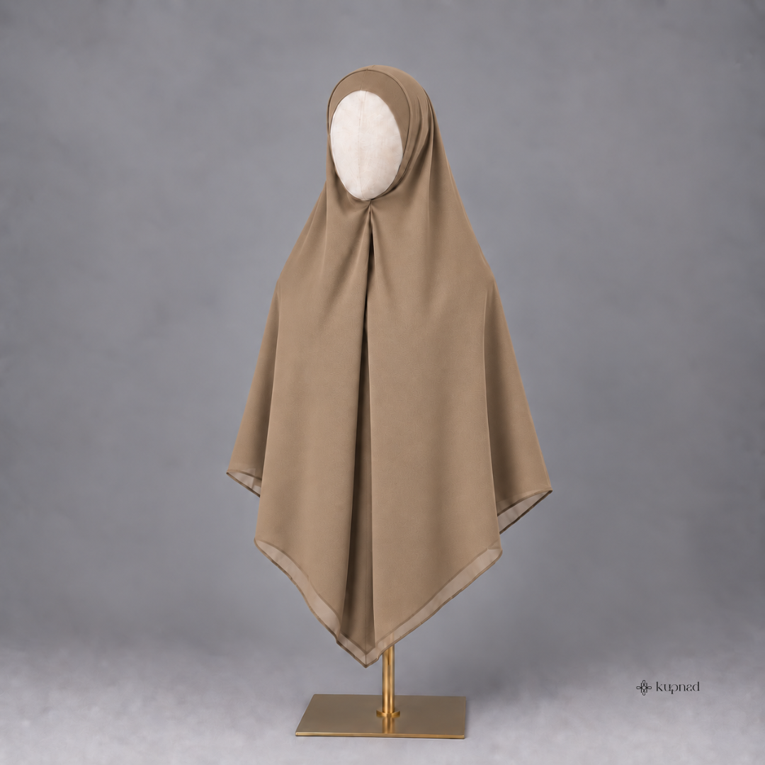 Khiban Khimar Bandana Jumbo 145 x 145 ceruty baby doll Simple Ringan - Asyura Khiban KUPNAD