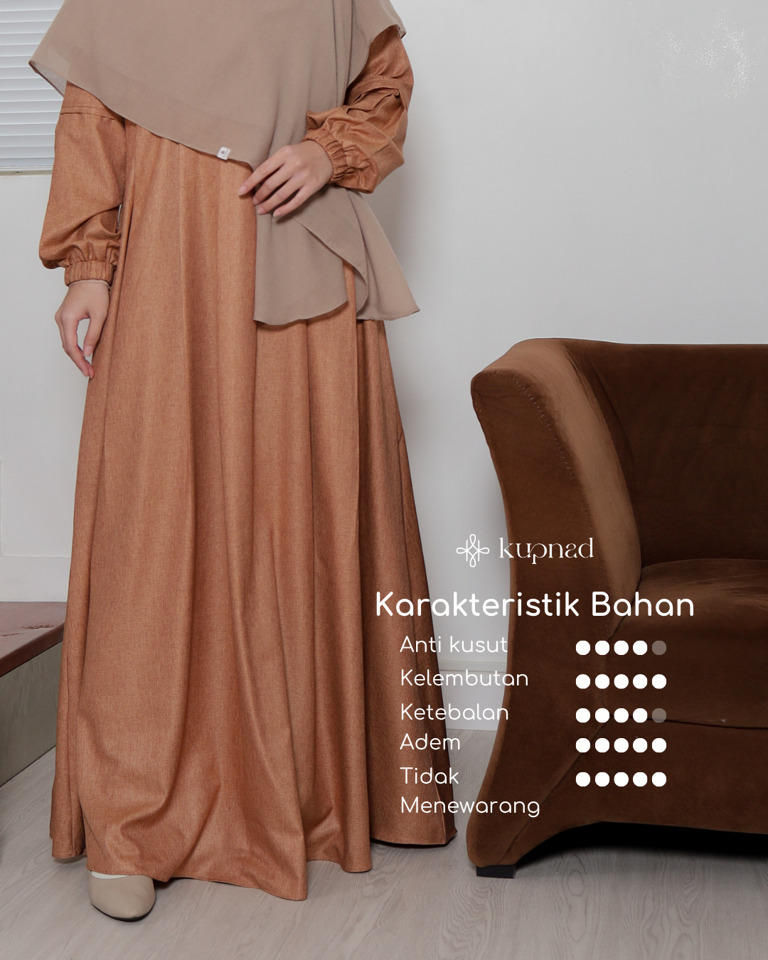 Medina Dress Light Brown