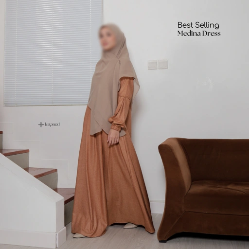 Image of Medina Dress Light Brown