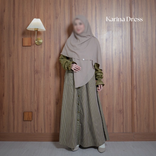 Image of Karina Dress Olive