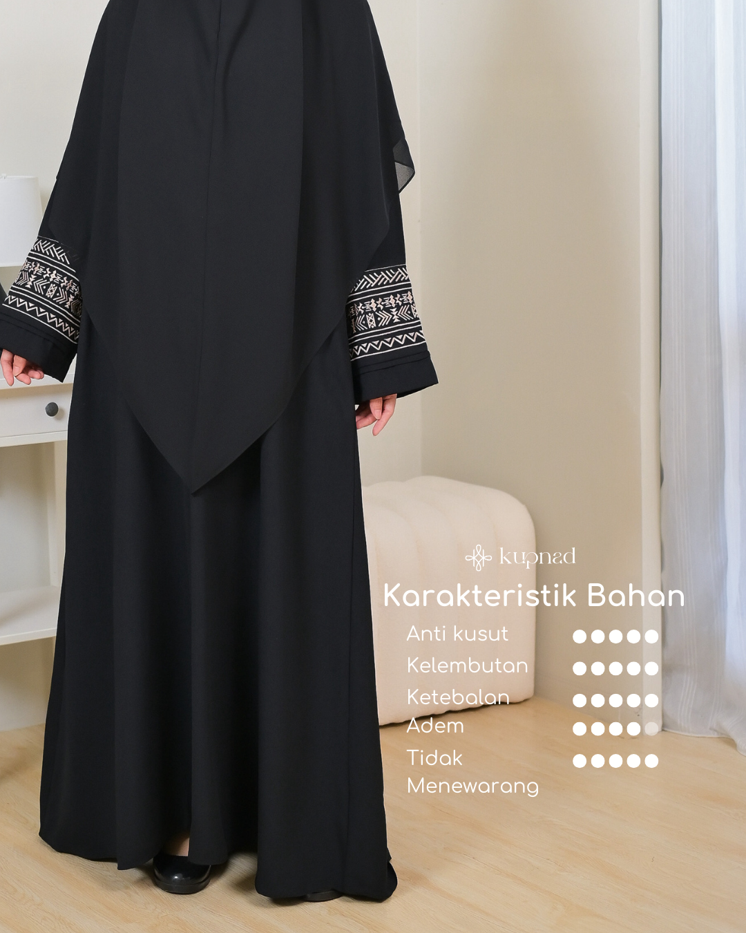 Raudha Abaya Black