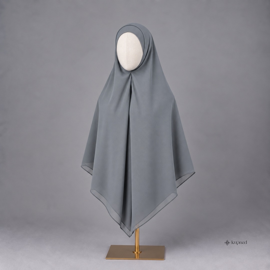 Khiban Khimar Bandana Jumbo 145 x 145 ceruty baby doll Simple Ringan - Asyura Khiban KUPNAD