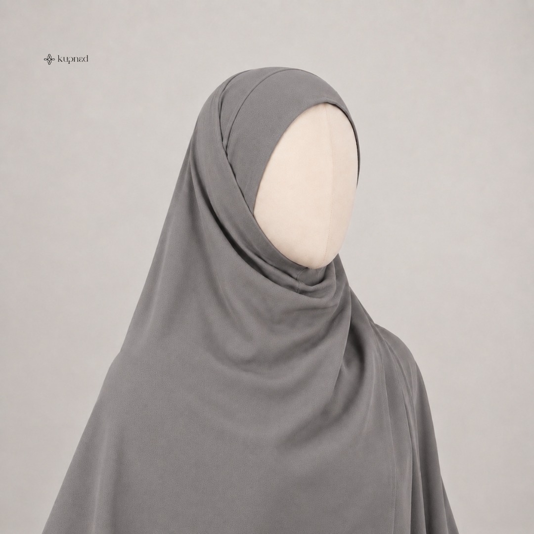 Khiban Khimar Bandana Jumbo 145 x 145 ceruty baby doll Simple Ringan - Asyura Khiban KUPNAD