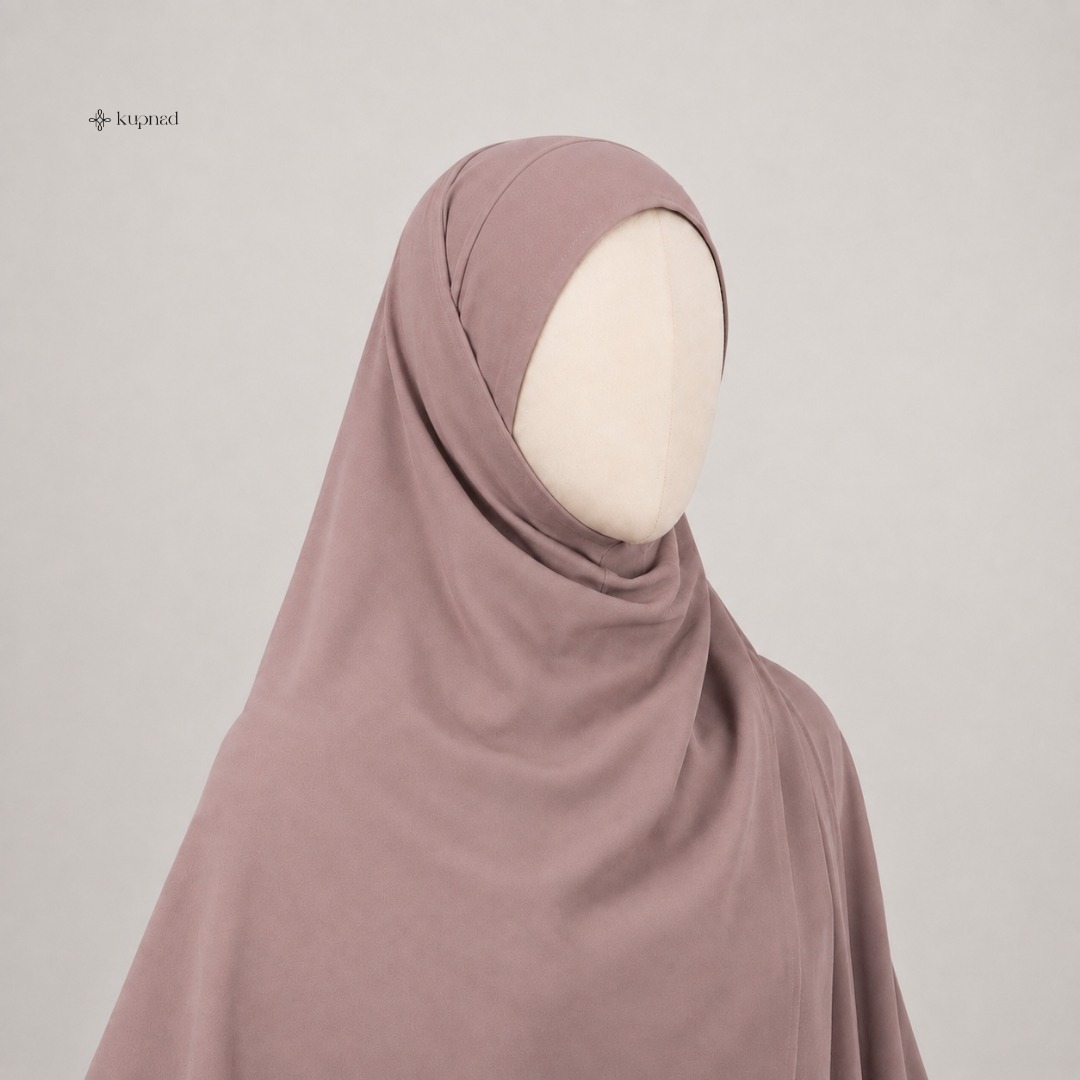 Khiban Khimar Bandana Jumbo 145 x 145 ceruty baby doll Simple Ringan - Asyura Khiban KUPNAD