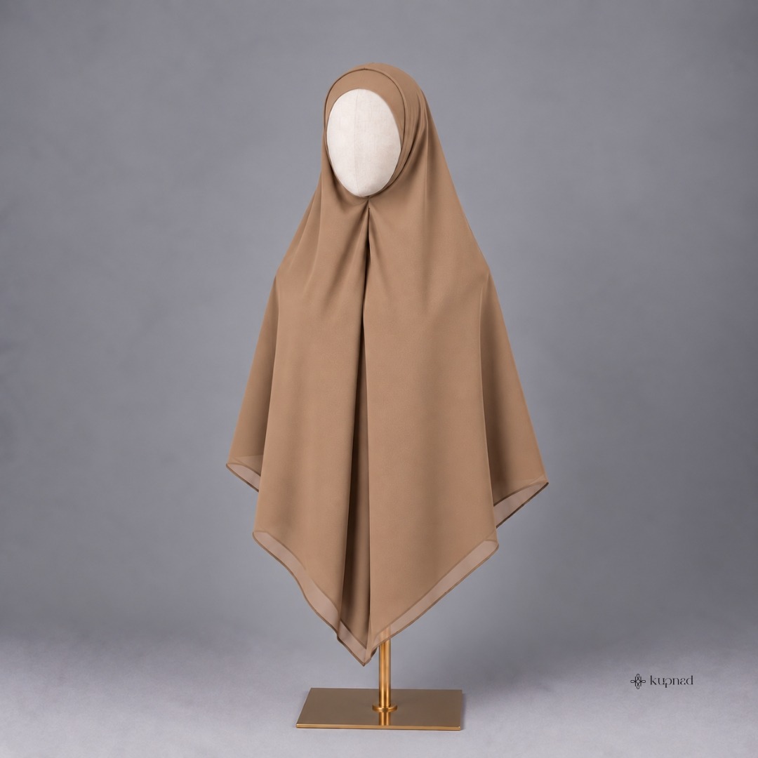 Khiban Khimar Bandana Jumbo 145 x 145 ceruty baby doll Simple Ringan - Asyura Khiban KUPNAD