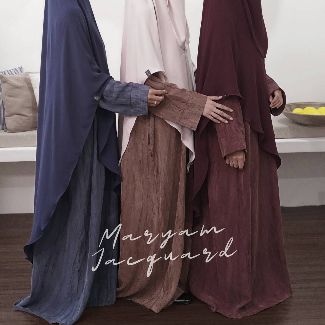 Maryam Abaya Natural Fabric